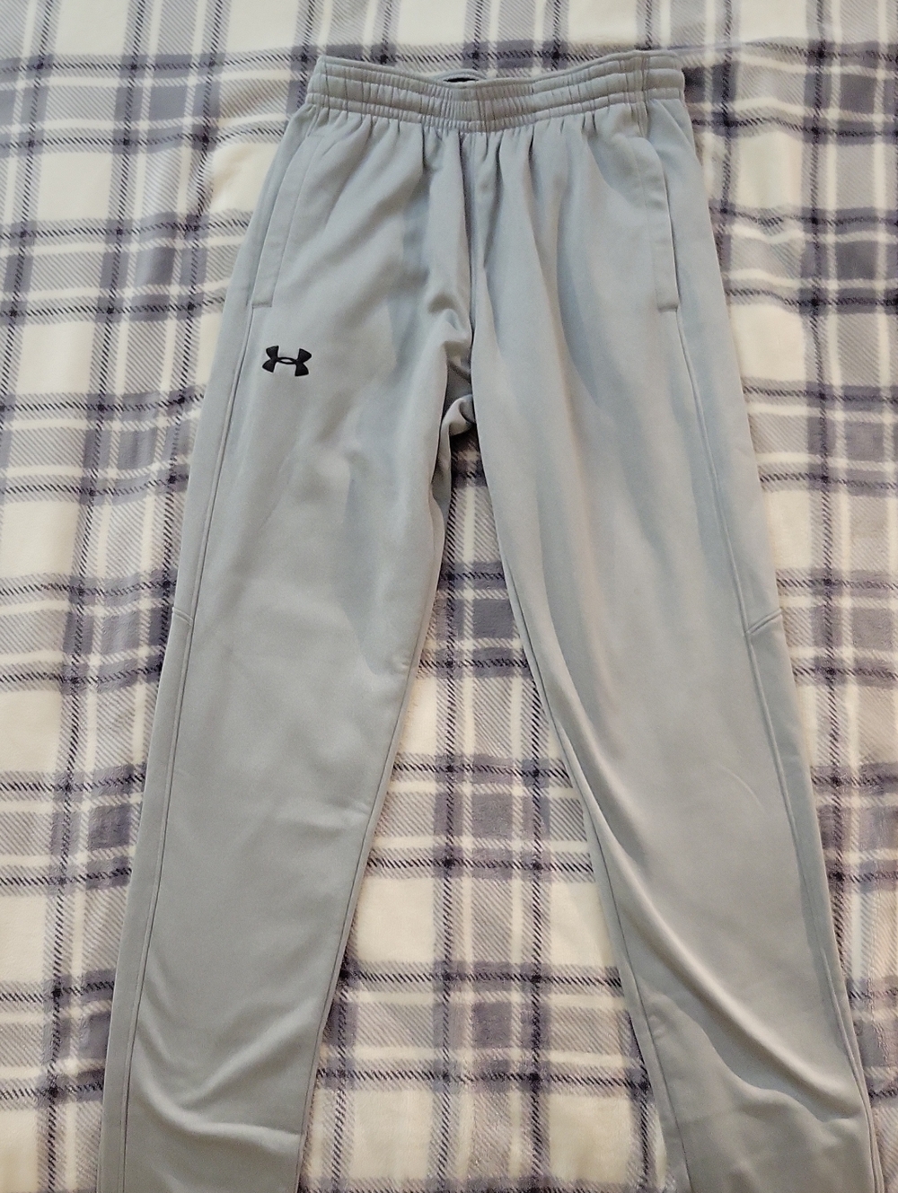Under Armour Light Gray Performance Track Pants